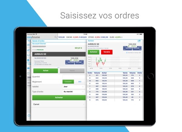 interface mobile easy bourse